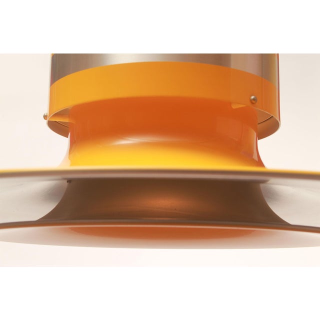 Space Age Yellow Pendant Lamp, 1975 For Sale - Image 4 of 12
