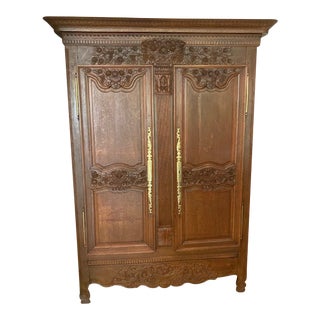 1800's French Provincial Armoire For Sale