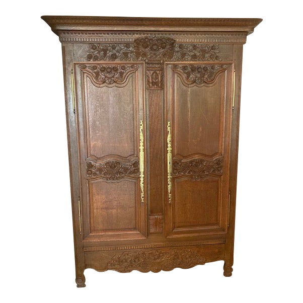 1800's French Provincial Armoire For Sale
