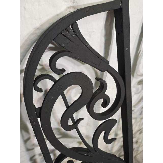 Early 20th Century Wrought Iron Gate, Art Deco/Art Nouveau Antique wrought iron gates in the Art Nouveau style (early 20th...