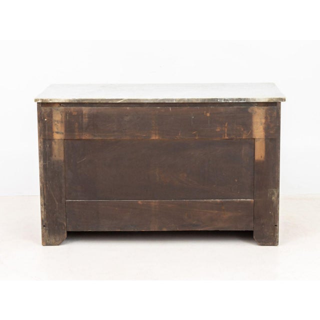 Brown American Victorian Marble Top Chest of Drawers For Sale - Image 8 of 8