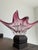 1970s Murano Cerise Pulled Art Glass Bowl For Sale - Image 9 of 12