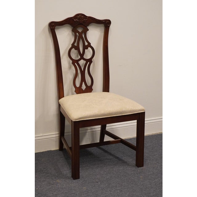 Stanley Furniture Solid Cherry Traditional Chippendale Style Dining Side Chair For Sale In Kansas City - Image 6 of 11