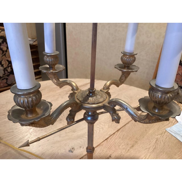 French French Vintage Tole Lamp For Sale - Image 3 of 9