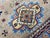 Beige Persian Style Kazak Wool Rug With Blue Border, 4'2" X 5'10" For Sale - Image 13 of 14