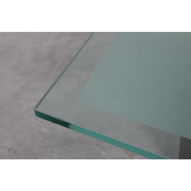 1970s Italian Mirror and Glass Coffee Table by Nanda Vigo for Acerbis, 1971 For Sale - Image 5 of 11