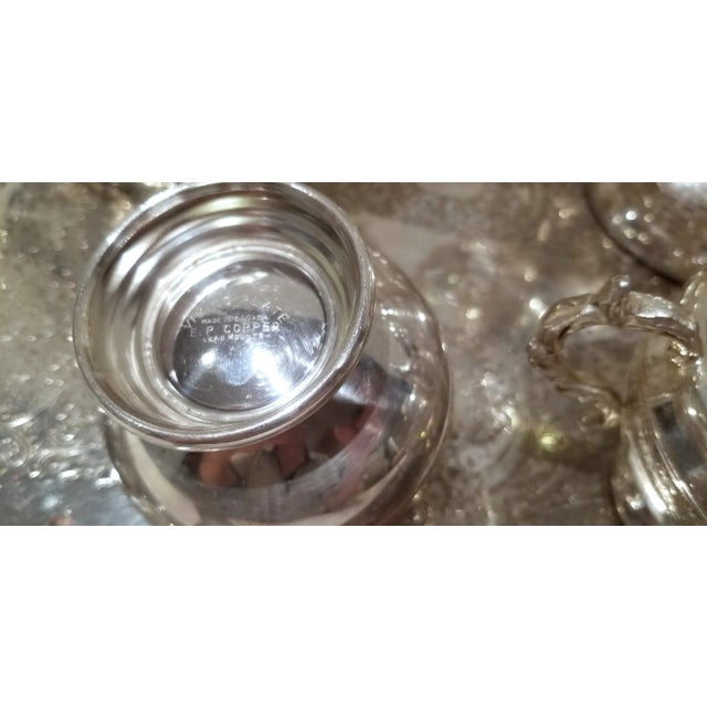 Early 20th Century Vintage Viking Coffee/Tea Set With Sugar Bowl and Creamer For Sale - Image 9 of 13