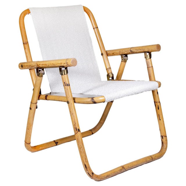 1960s Folding Bamboo Chair, Italy, 1960s For Sale - Image 5 of 5