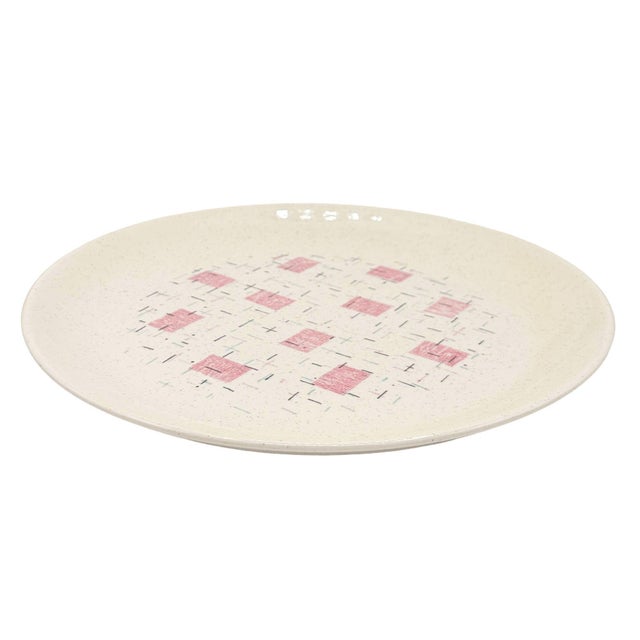 1950s "Tickled Pink" Serverware Dinner Plate Platter Bowl Set by Vernonware - 110 Piece For Sale - Image 15 of 18