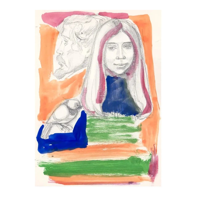 1970s Irving Amen Artist and Model Painting For Sale