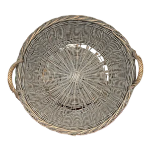Late 20th Century Large Vintage Wicker Basket