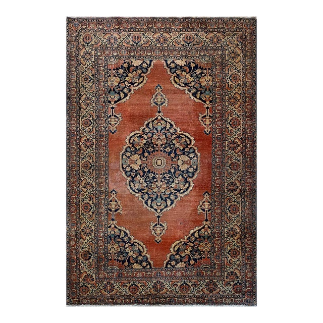 Antique Persian Feraghan Sarouk, the Most Decorative, as Is For Sale