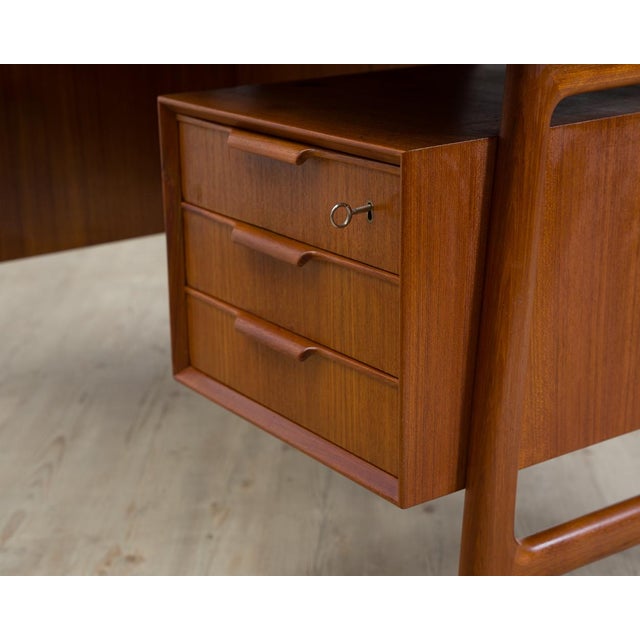 Danish Teak Model 75 Desk from Omann Jun, 1960s For Sale - Image 10 of 18