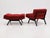 Brutalist Panchetto Convertible Lounge Chairs-to-Ottomans by Rito Valla for Ipe, Italy, 1960s, Set of 2 For Sale - Image 3 of 17