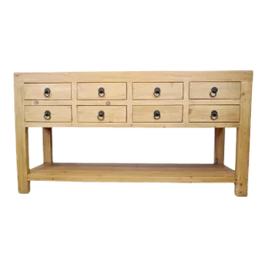 Farmhouse 8-Drawer Console Table