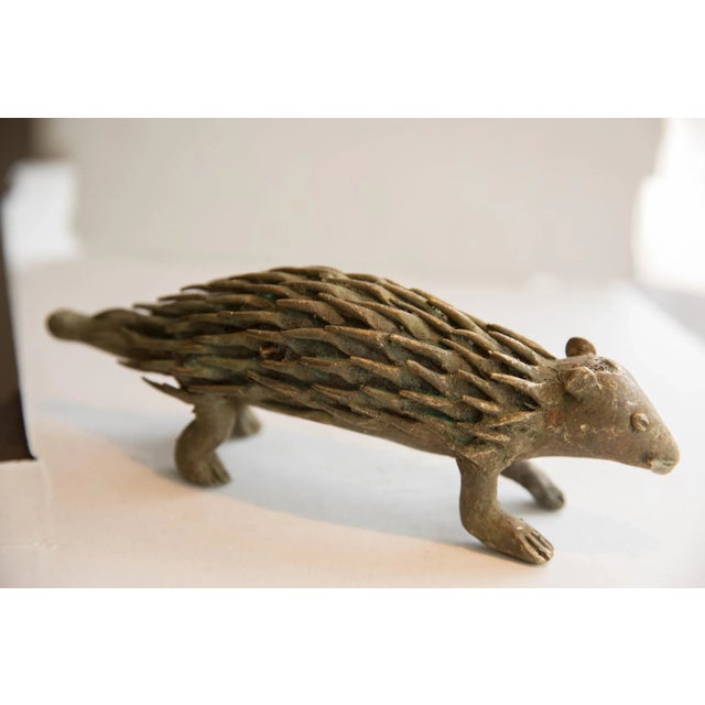 Old New House Vintage African Porcupine Sculpture For Sale - Image 4 of 8