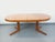 Vintage Round Scandinavian-Style Dining Table in Light Elm with Extensions, 1960s For Sale - Image 14 of 18