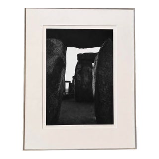 Signed Paul Caponigro “Stonehenge” Original Silver Gelatin Photograph, Gallery Provenance For Sale