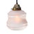 Mid-Century Modern French Reeded Pink Coloured Glass Pendant Lamp For Sale - Image 3 of 6
