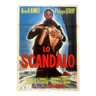 Vintage Italian Lo Scandalo Movie Poster, 1966 For Sale