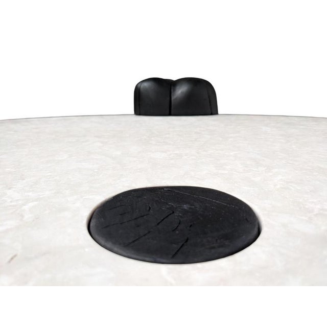 Contemporary Narco Teak Collection Center Round Table by Amber X Inigo Street For Sale - Image 3 of 7