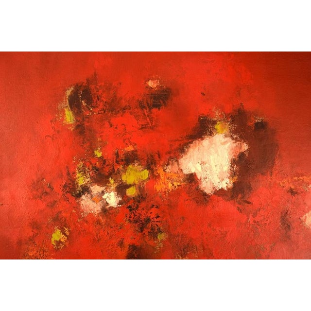 Modern Veikko Kallinen, Abstract Composition, Oil on Canvas, 1960s-1970s For Sale - Image 3 of 8