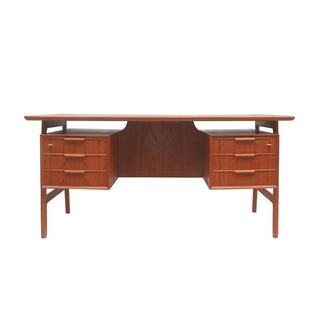 Vintage Teak Desk by Gunni Omann for Omann Jun, 1965 For Sale - Image 17 of 17