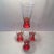 Vintage Red Base With Gold Band Hand Blown Pilsner Glasses - Set of 4 For Sale - Image 11 of 11