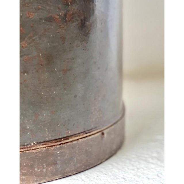Charcoal Vintage Copper Bucket For Sale - Image 8 of 10