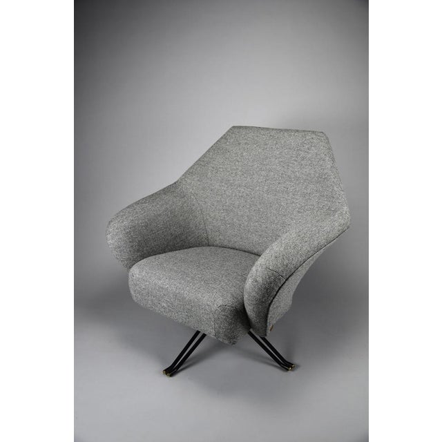Tecno Mid-Century Italian P32 Lounge Chair by Osvaldo Borsani for Tecno, 1960 For Sale - Image 4 of 14