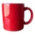 Late 20th Century Waechtersbach Mugs Red Valentine Made in Germany For Sale