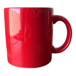 Late 20th Century Waechtersbach Mugs Red Valentine Made in Germany