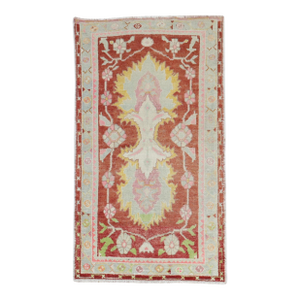 Vintage Zabihi Collection Turkish Anatolian Throw Rug