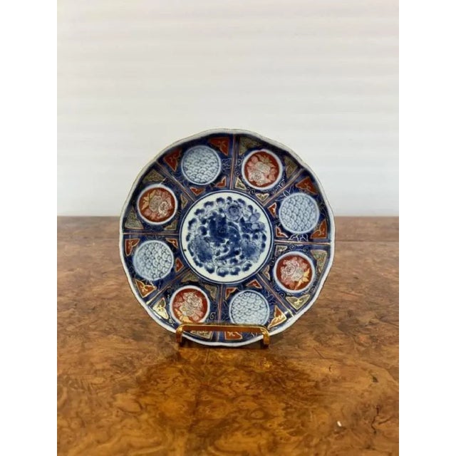 1900 - 1909 Japanese Imari Plates, 1900s, Set of 2 For Sale - Image 5 of 7