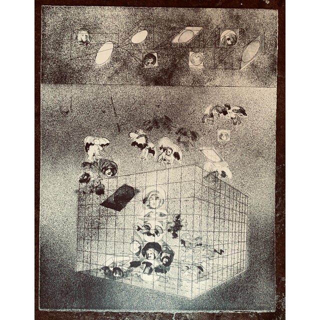 1970s etching by Atlanta artist Adrienne Anderson (1949-2020). Anderson earned her MFA from University of Georgia and...
