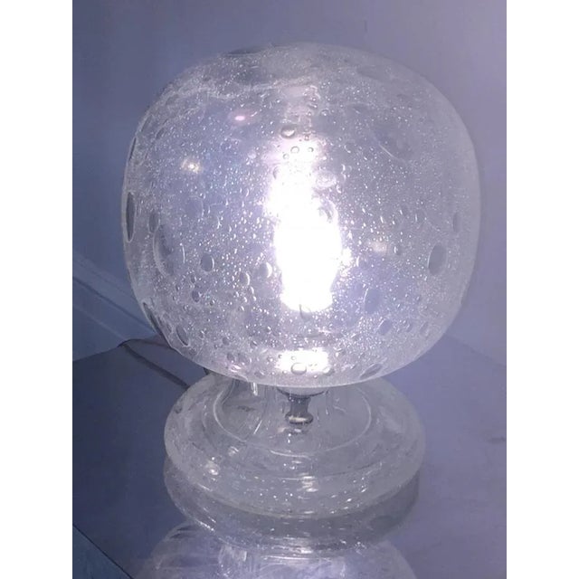 Barbini Murano Glass Orb Lamp For Sale - Image 9 of 13