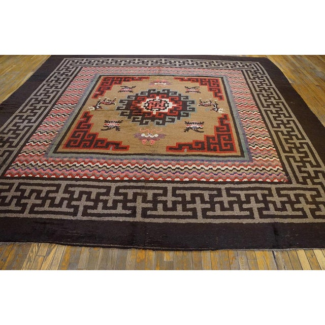 Early 20th Century N. Chinese Mongolian Carpet ( 11'10" x 12'2" - 360 x 370 )