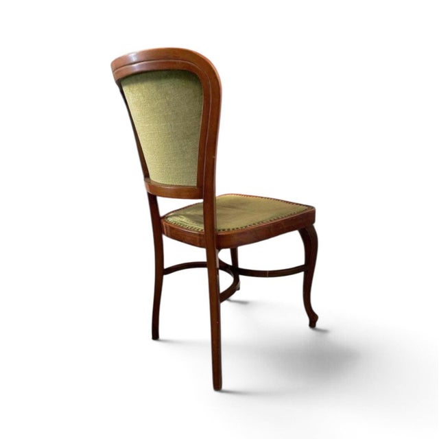 Textile Classic Dining Chairs with Velvet Upholstery from Thonet, 1960s, Set of 6 For Sale - Image 7 of 13