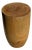 Vintage Side Table in Natural Cylindrical Mango Wood, 1980s For Sale