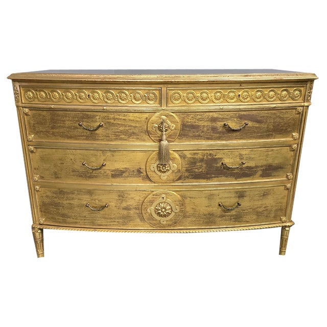 French Gilded Chest of Drawers, 1880 For Sale