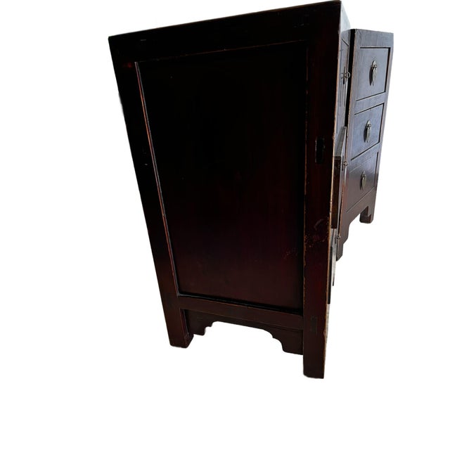1920s Pair of Small Chinese Nightstands For Sale - Image 9 of 10