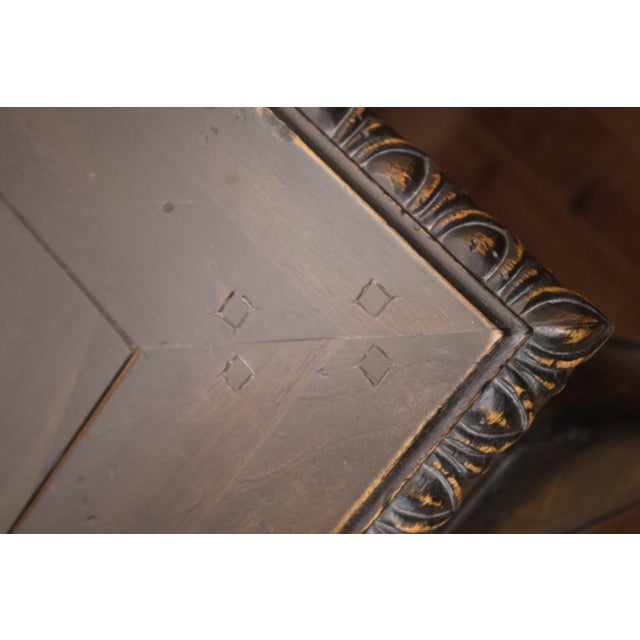 French Louis XV Style Writing Table – Hand-Carved Gadrooned Edge & Cabriole Legs For Sale In Portland, ME - Image 6 of 9