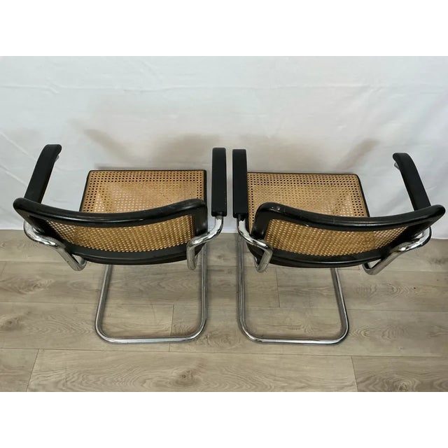 Mid-Century Modern Marcel Breuer Cesca Chairs - Pair For Sale - Image 3 of 5