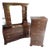 Vintage Sears Open Hearth 2-Piece Bedroom Set - Dresser With Hutch & Lingerie Chest For Sale
