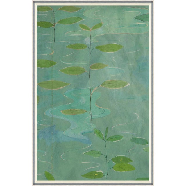 Contemporary Lilies Diptych Art Print in Silver Frame by Paule Marrot - Set of 2 For Sale - Image 3 of 3