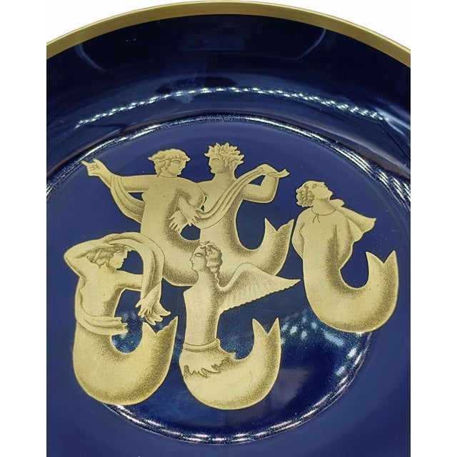 Gio Ponti Decorative Plate Migration of the Sirens by Gio Ponti for Richard Ginori, Italy, 1980s For Sale - Image 4 of 9