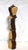 Vintage Folk Art Excellent, Extra-Large Turned Wood Pepper Mill For Sale - Image 4 of 7
