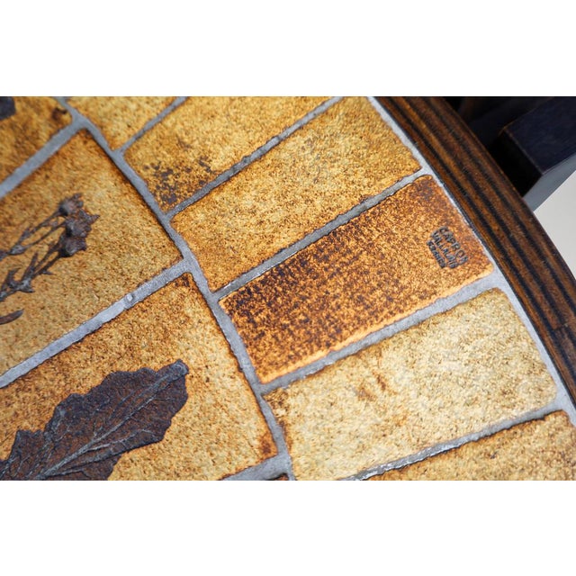 Coffee Table in Ceramic & Bentwood from Roger Capron, Vallauris, 1960s For Sale - Image 13 of 18