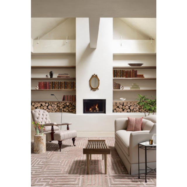 Not Yet Made - Made To Order Sample Anatolia Maze Rug, Peony Pink, 12x12 For Sale - Image 5 of 5