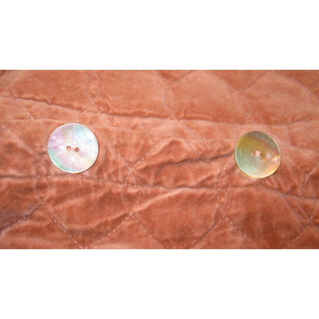 Textile 2000s Bella Notte Rouge Velvet Quilted Pillow Cover For Sale - Image 7 of 13